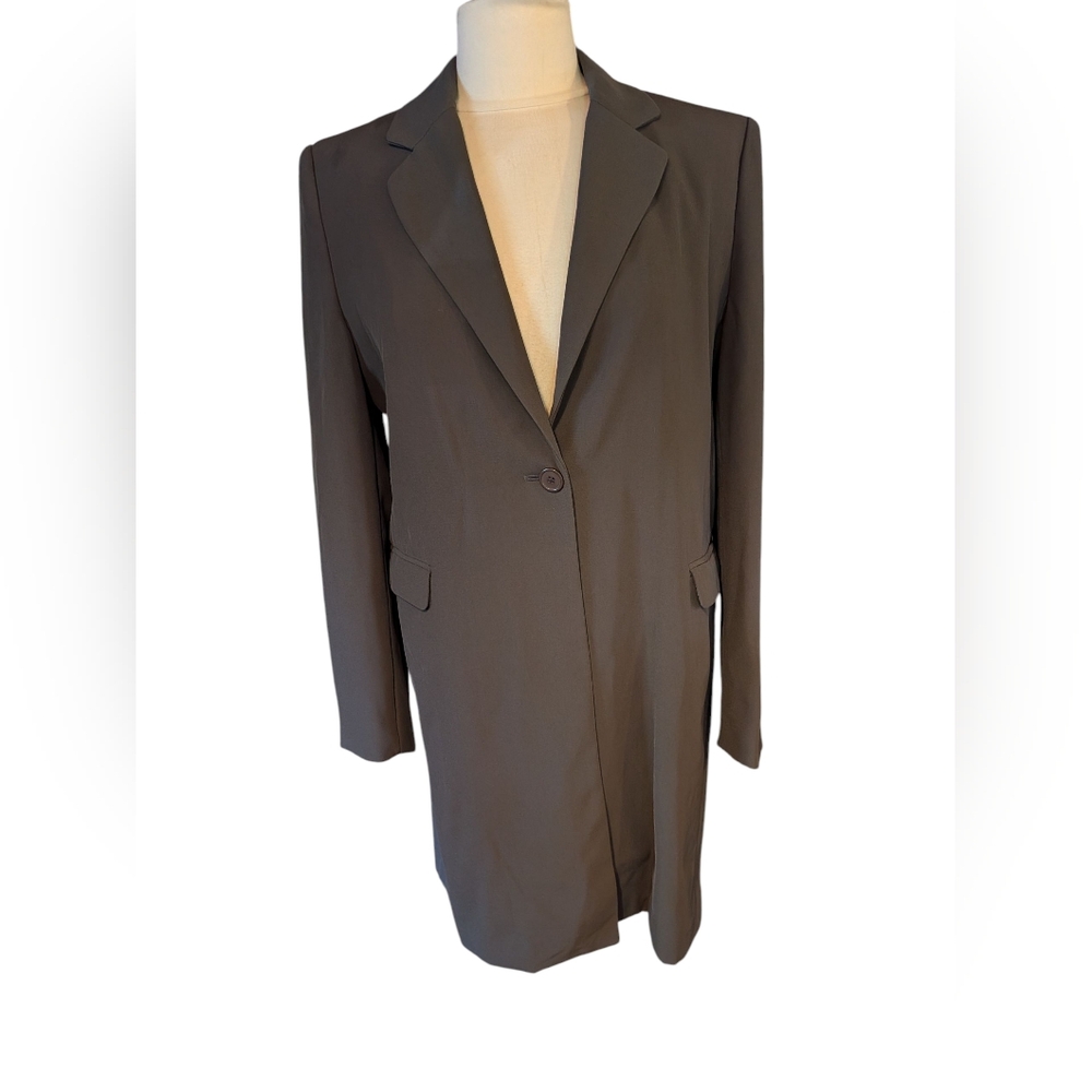 Max Studio Charcoal Gray Pant Suit, Blazer And Trousers NWT Size 11/12